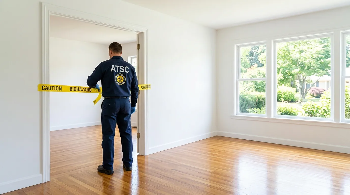 Certified biohazard cleanup crew performing Trauma Scene Cleanup in Arcadia
